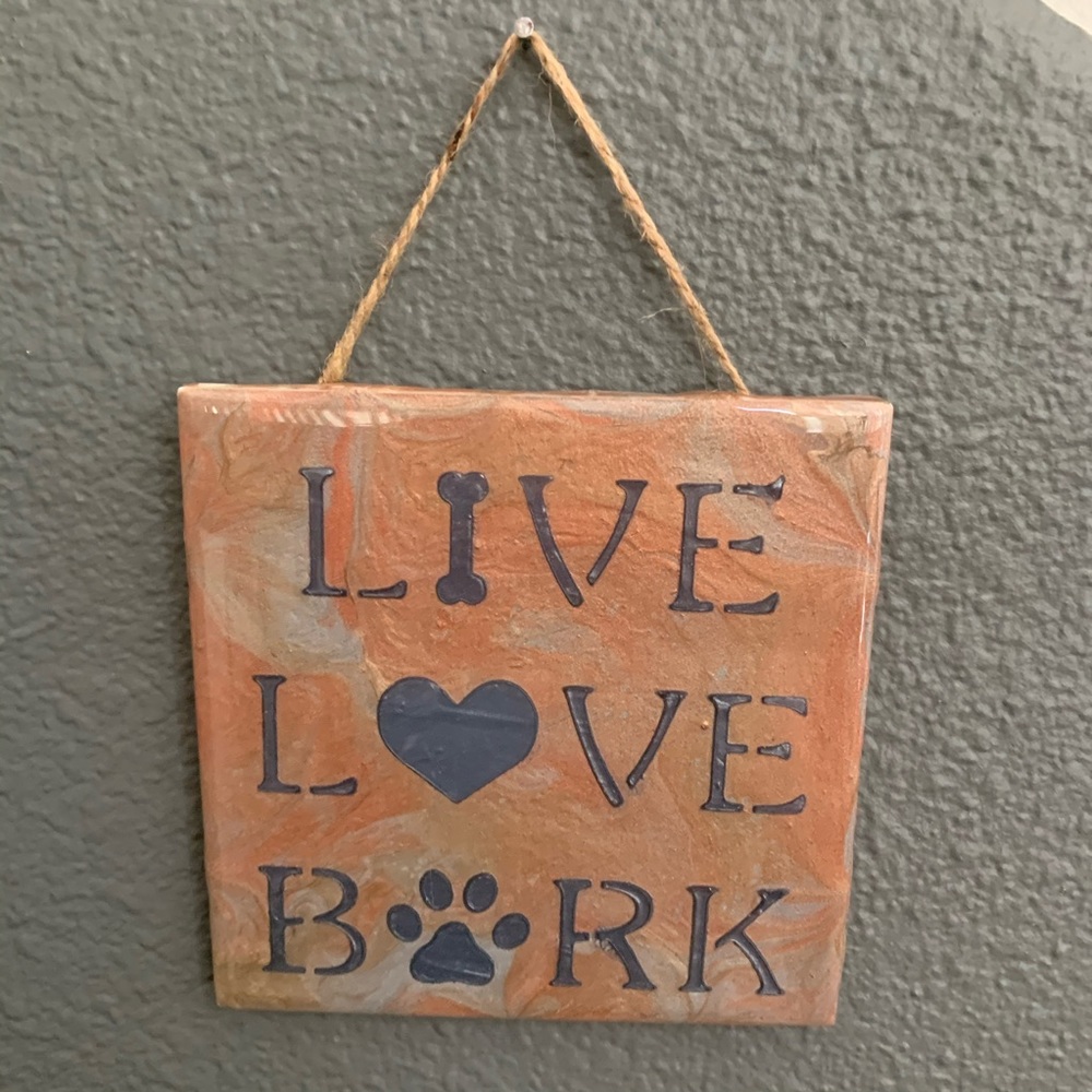 Live Love Bark Decorative Dog Home Decor